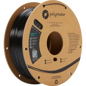 Polymaker PB01001 PolyLite Filament PETG Hittebestendig, Hoge treksterkte 1.75 mm 1000 g Zwart 1 stuk(s)