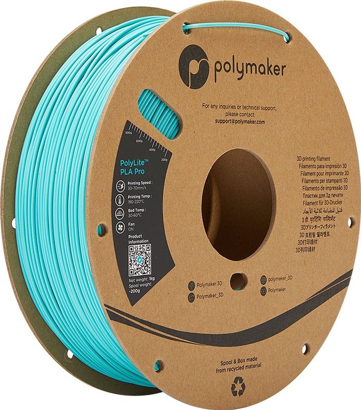 Polymaker - PolyLite PLA PRO - 1.75 mm - 1kg - Filament - Zwart