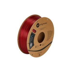 Polymaker - PolyLite PETG - Translucent Red - 1.75 mm - 1KG