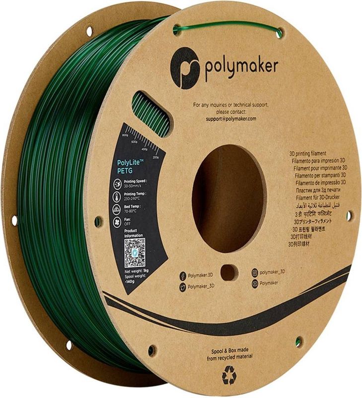 Polymaker - PB01033 - Filament - Groen - 1.75 mm - 1000 g - Hittebestendig