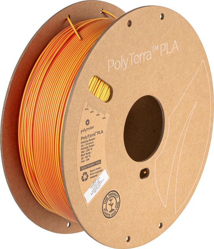 Polymaker PolyTerra™ PLA Dual Sunrise (Red-Yellow)