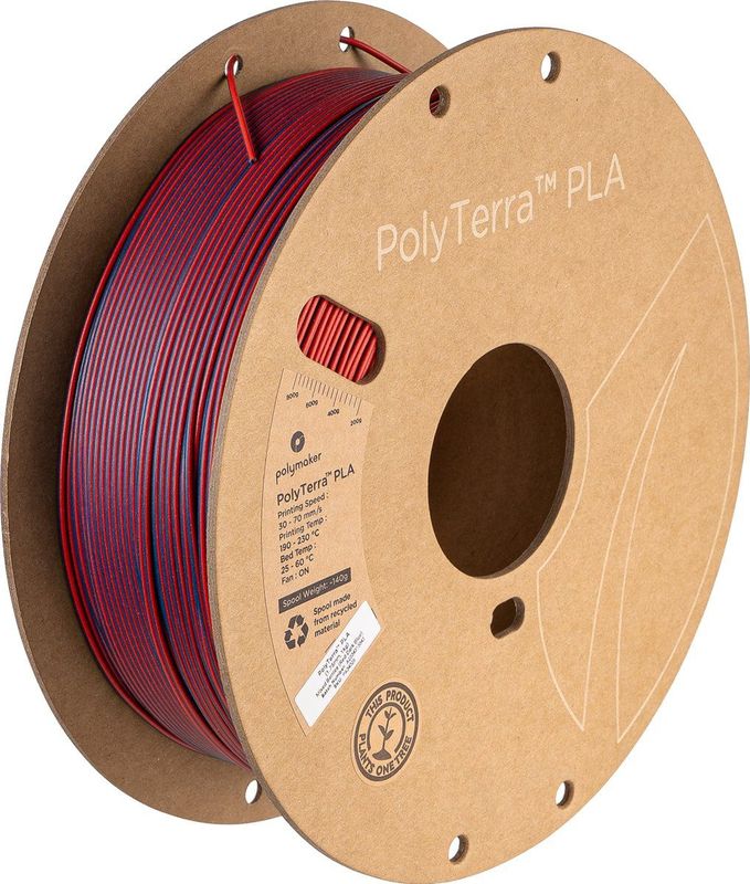 Polymaker PolyTerra™ PLA Dual Mixed Berries (Red-Dark Blue)