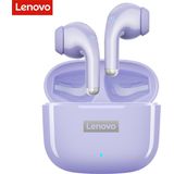 Lenovo Livepods LP40 Pro Wireless Bluetooth 5.1 Earbuds - Volledig Draadloos In-Ear Oortjes - Waterproof - Siliconen Oordopjes - Universeel Apple/Samsung/Android/iPhone - Paars