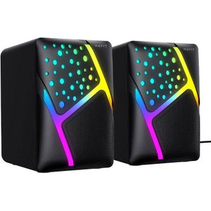 Havit SK763 weergever USB 2.0, PC-luidspreker, Zwart