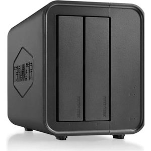 TerraMaster - F2-212 - NAS-server - Zwart - 2 Bays - RAID 0, 1, JBOD, TRAID