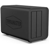 TerraMaster - F2-424 - NAS-server - Zwart - 2 bays - RAID 0, 1, JBOD