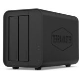 TerraMaster - F2-424 - NAS-server - Zwart - 2 bays - RAID 0, 1, JBOD