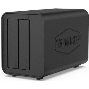 TERRAMASTER F2-424 NAS opslag - 2 Bay - N95 Quad-Core CPU, 8 GB DDR5 RAM, 2,5 GbE-poort x 2, high-performance netwerkgeheugen(schijfloos)