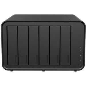 TERRAMASTER F6-424 NAS Storage 6bay - N95 Quad Core CPU, 8GB DDR5 RAM, 2.5GbE Port X2, Network Attached Storage Topprestaties voor bedrijven (schijfloos)