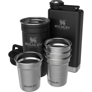 Stanley The Pre Party Shotglass + Flask Set Matte Black