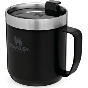 Stanley - Classic Legendary Camp Mug - 0.35L - Mat Zwart - Roestvrijstaal - Lekvrij