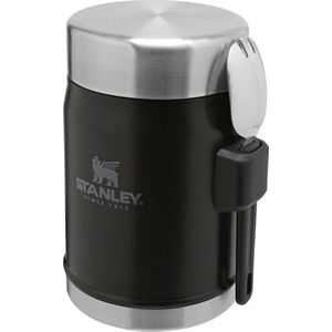 Stanley The Legendary Food Jar + Spork 0,4L Thermosfles Matt Black