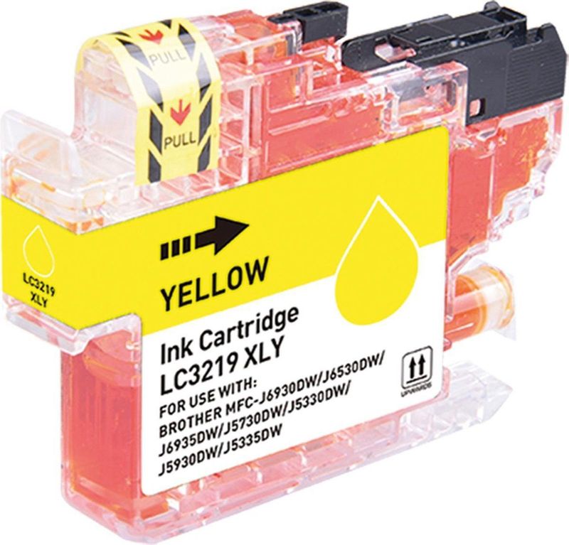 123inkt - LC-3219XL - Inktcartridge - Geel - Hoge Capaciteit - Inhoud 18ml