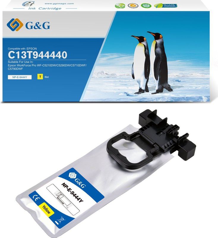 G&G Huismerk T9444 inktcartridge Alternatief voor Epson C13T944440 Geel