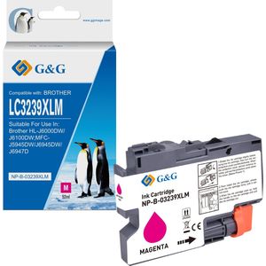 123inkt - LC-3239XLM - Inktcartridge - Magenta - Hoge Capaciteit - 5.500 Pagina's