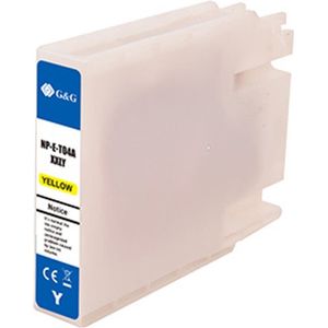 G&G Inktcartridge C13T04A440 Alternatief voor Epson T04A4 - Geel - 1 Stuk