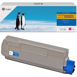 G&G toner compatibel met OKI 46507614 Tonercartridge magenta Huismerk - 8OC7126-G