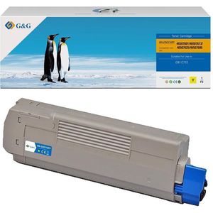 G&G toner compatibel met OKI 46507613 Tonercartridge geel Huismerk - 8OC7127-G