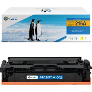 G&G Huismerk Toner Alternatief voor HP 216A W2412A - Geel 1 stuck (s)