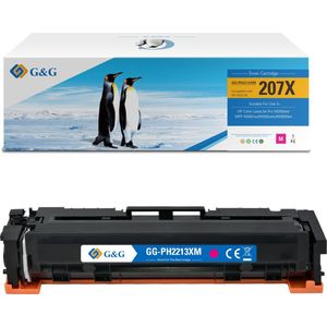 G&G 207X Tonercartridge - Magenta - Hoge Capaciteit - Compatibel met HP 207X