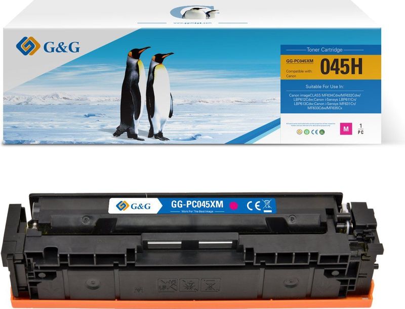 G&G XL Huismerk Tonercartridge Alternatief voor Canon 045 045H Magenta 1 stuk(s)
