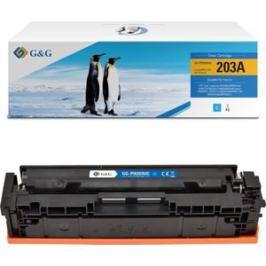 123inkt - HP 203A - Toner - Cyaan - Hoge Capaciteit - 2200 Afdrukken