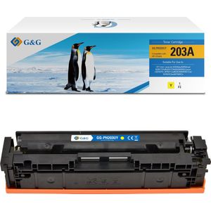 G&G Huismerk - Tonercartridge Alternatief voor HP 203A CF542A - Geel