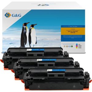G&G Toner Alternatief voor HP 410X - Kleur 3-pack Hoge Capaciteit