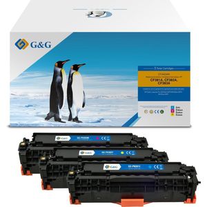 G&G - Tonercartridge Combi Pack - Cyaan, Magenta, Geel - Vervangt 312A - 2700 Pagina's
