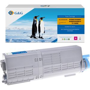 G&G XXL toner compatibel met OKI 46490606 / 46490402 Tonercartridge magenta Huismerk - 8COC532XX-MGG
