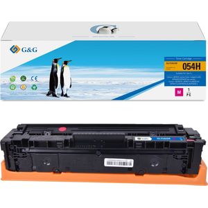 G&G - 054H Tonercartridge XL - Magenta - Huismerk - 2300 Pagina's