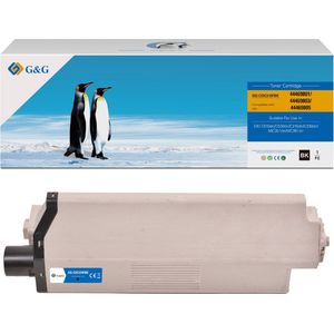 G&G toner compatibel met OKI 44469803 Tonercartridge zwart Huismerk