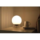 Lutec Connect Tafellamp Globe Zwart Led Wit En Gekleurd Licht ⌀20cm | Slimme verlichting
