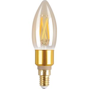 Lutec Connect Slimme Ledlamp Filament Amber Ø3,5cm E14 5,5w