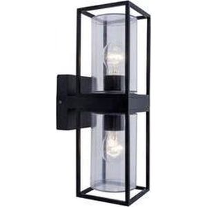 LUTEC Flair - Wandlamp Up & Down licht - Mat Zwart