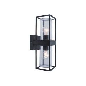 LUTEC Flair - Wandlamp Up & Down licht - Mat Zwart