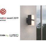 LUTEC Cuba - Tweekoppige LED wandlamp voor buiten - Donkergrijs