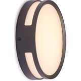 Lutec Wandlamp Rola Zwart ⌀18,3cm 13w | Wandverlichting