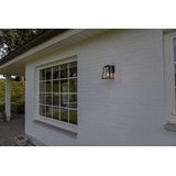 LUTEC Fia - Wandlamp voor buiten met E27 retrofitting - Premium aluminium - IP44 weerbestendig - Mat zwart