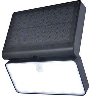 LUTEC Connect TUDA - Slimme LED  wandlamp met solar en sensor - Zwart