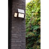 LUTEC Connect TUDA - Slimme LED wandlamp met solar en sensor -Zwart