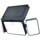 LUTEC Connect TUDA - Slimme LED wandlamp met solar en sensor -Zwart