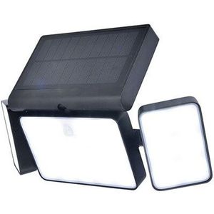 LUTEC Connect TUDA - Slimme LED wandlamp met solar en sensor -Zwart