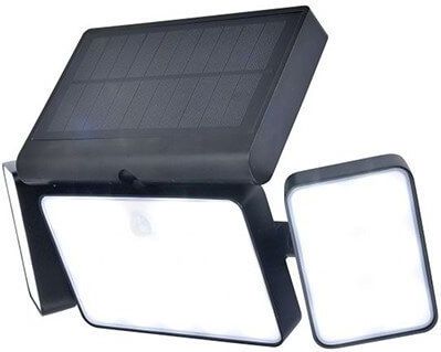 LUTEC Connect TUDA - Slimme LED wandlamp met solar en sensor -Zwart