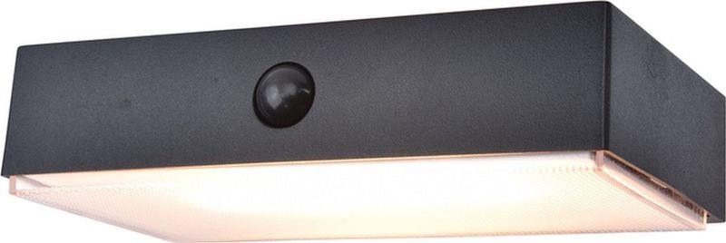 LUTEC Connect FADI - Slimme LED Wandlamp op zonne-energie met sensor -Zwart