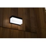 LUTEC Connect FRAN - Slimme LED wandlamp op zonne-energie met sensor - Zwart
