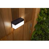 LUTEC Connect FRAN - Slimme LED wandlamp op zonne-energie met sensor - Zwart