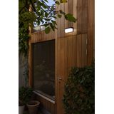 LUTEC Connect FRAN - Slimme LED wandlamp op zonne-energie met sensor - Zwart