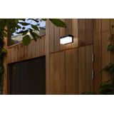 LUTEC Connect FRAN - Slimme LED wandlamp op zonne-energie met sensor - Zwart