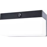 LUTEC Connect FRAN - Slimme LED wandlamp op zonne-energie met sensor - Zwart